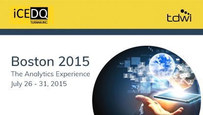 TDWI Boston 2015 The Analytics Experience - iCEDQ Feature Image
