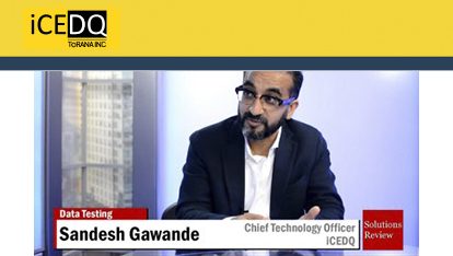 Solutions Review expert discussion with Sandesh Gawande - iCEDQ Feature Image