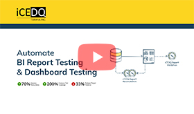 BI Report Testing Dashboard Testing - iCEDQ