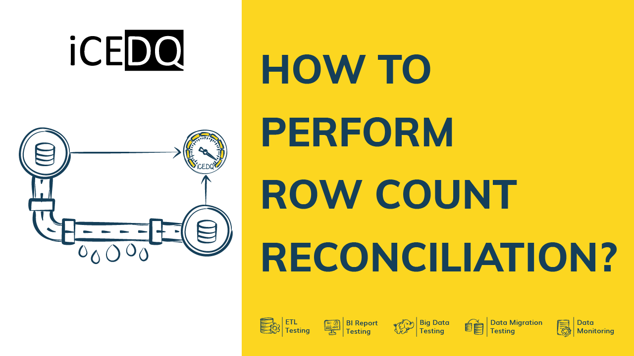 How to Perform Row Count Reconciliation with iceDQ?
