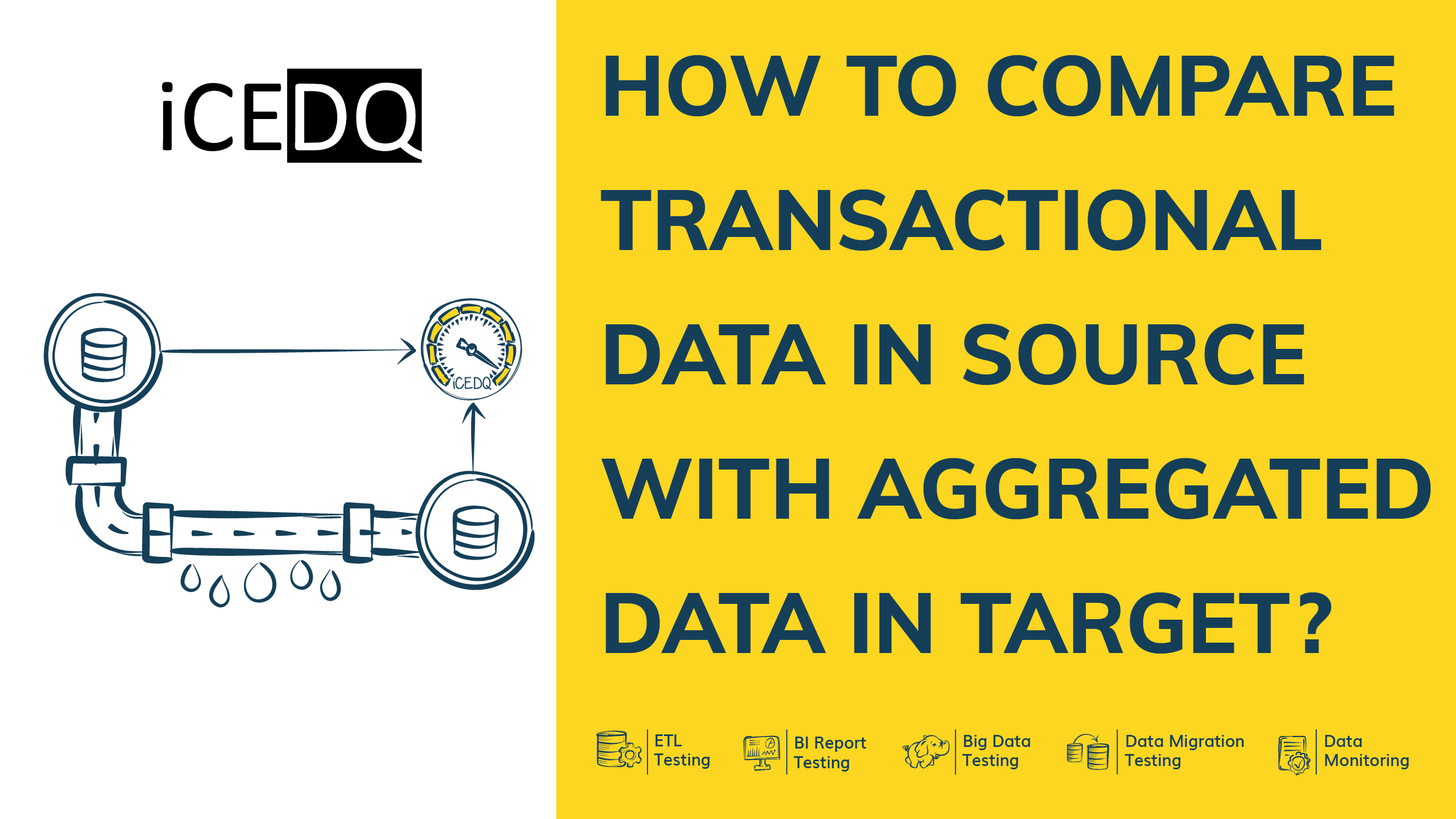 How to Compare Transactional Data in Source with Aggregated Data in Target
