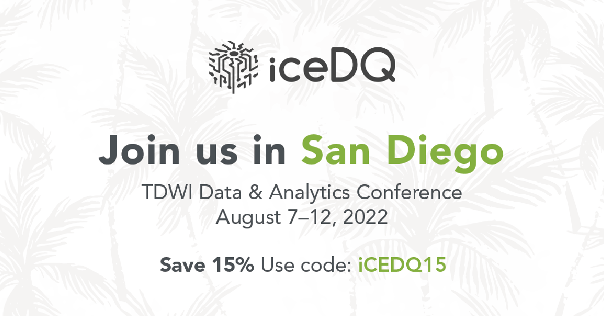 TDWI San Diego Conference-iceDQ