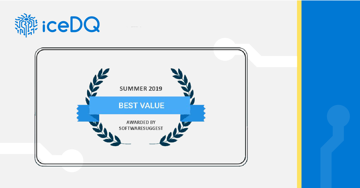 iceDQ awarded as Best Value Software by SoftwareSuggest
