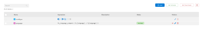 Comparing language in the Rule