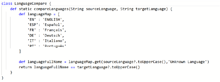 UDF for Language Checks
