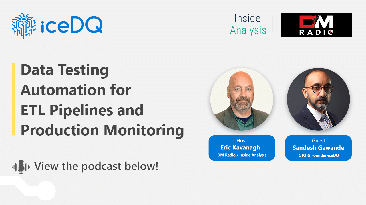 Data Testing Automation for ETL Pipelines and Production Monitoring