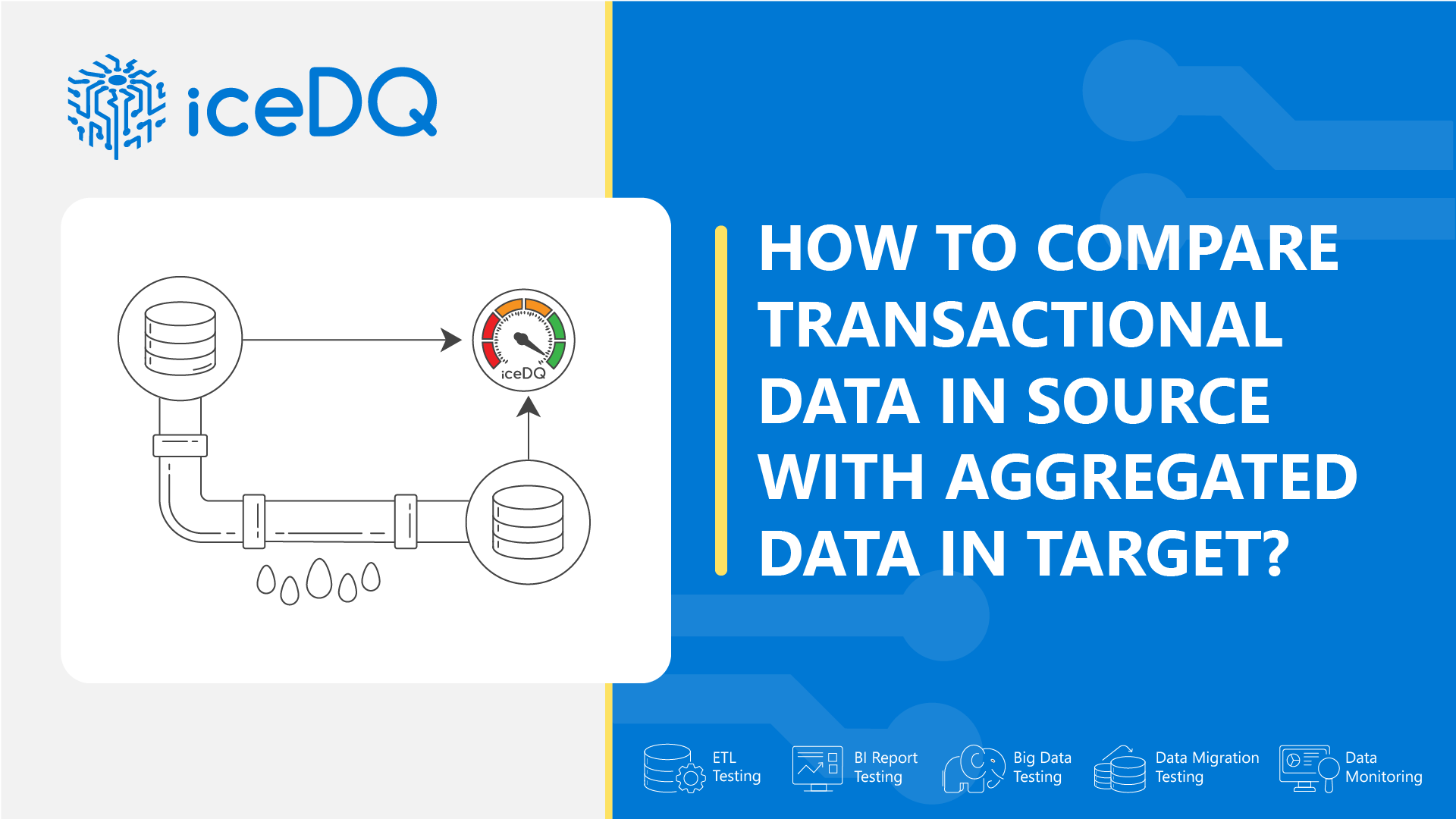 How to Compare Transactional Data in Source with Aggregated Data in Target