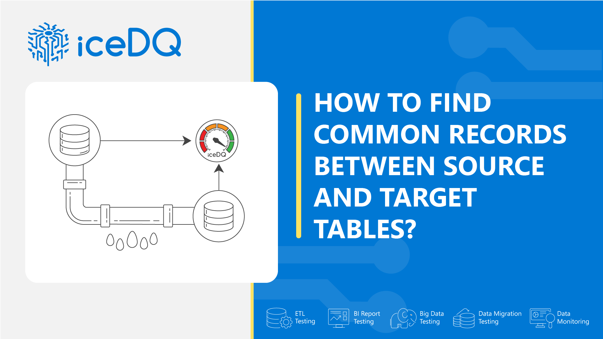 How to Find Common Records between Source and Target tables