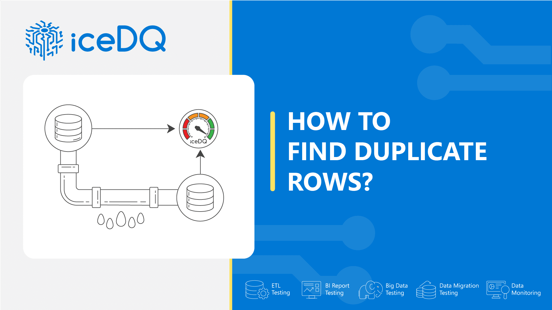 How to Find Duplicate Rows with iceDQ?