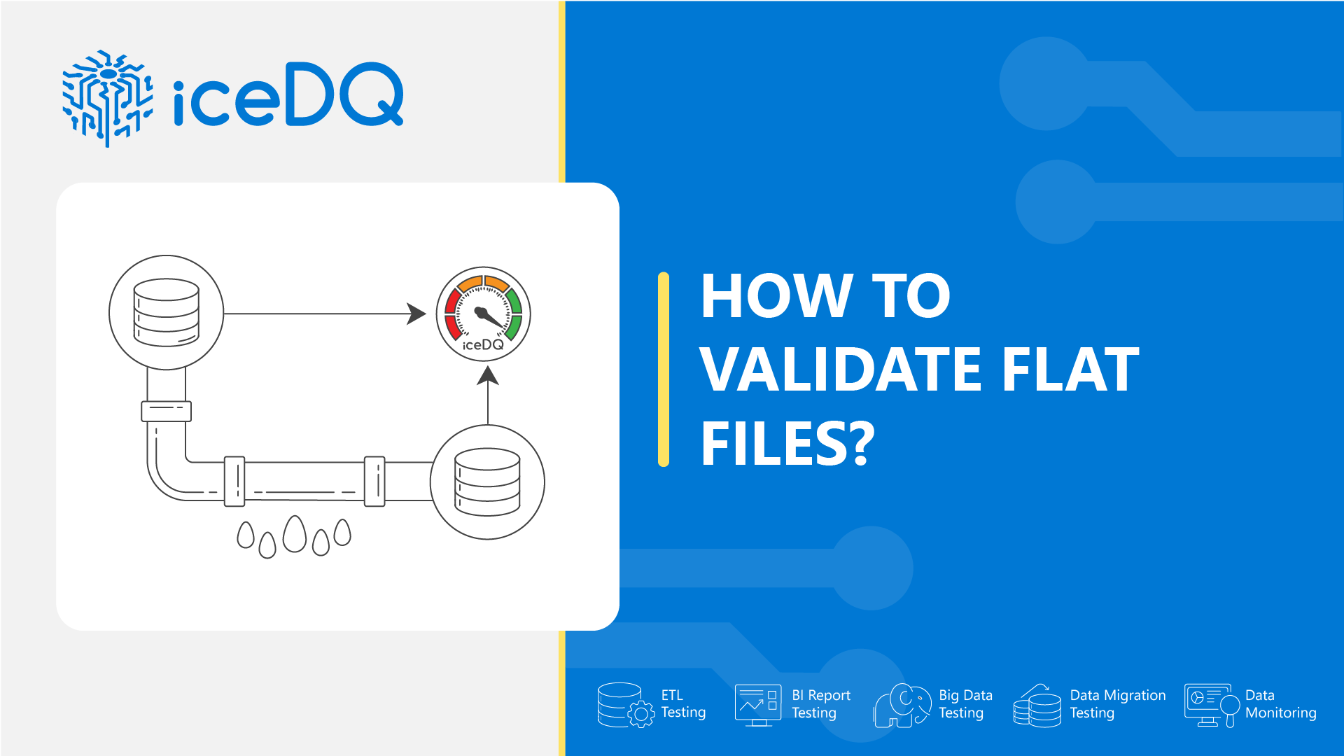 How to Compare Flat File with Table using iceDQ?